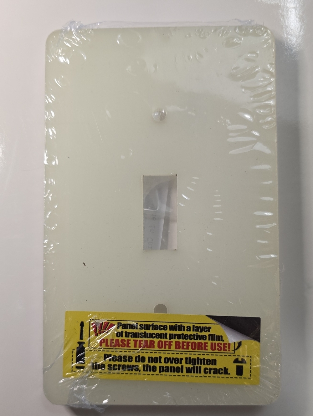Single Glow Cover - Gang Toggle Wall Plate P